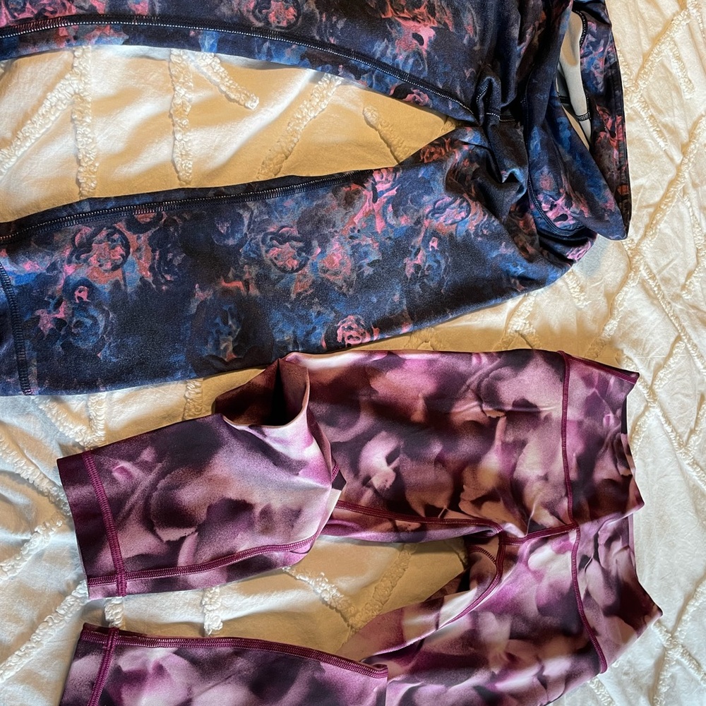 2 pair of tights lululemon size 4